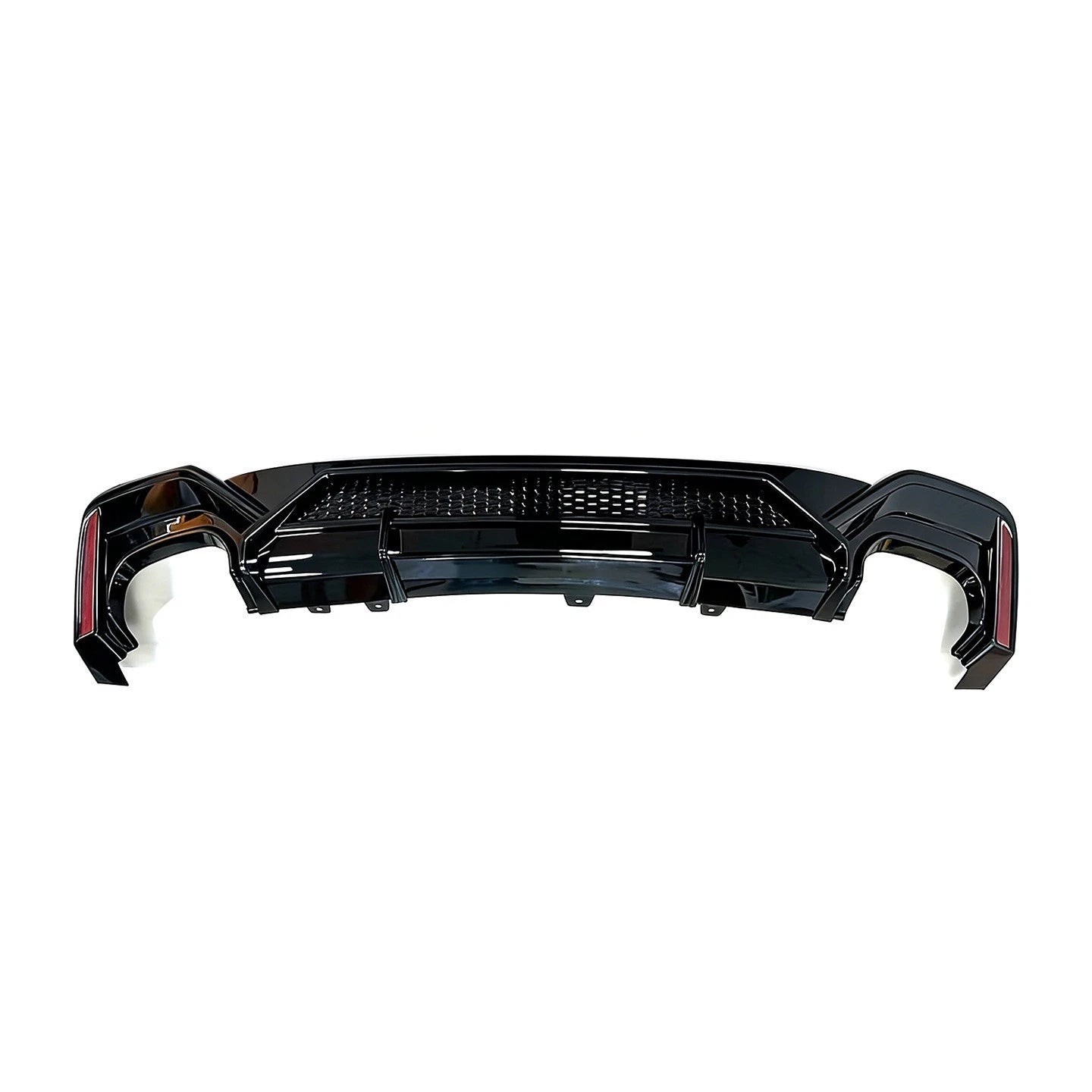 RS7 ABT STYLE REAR BUMPER DIFFUSER TAILPIPES BODY KIT BLACK FOR AUDI A7 4K8 18+