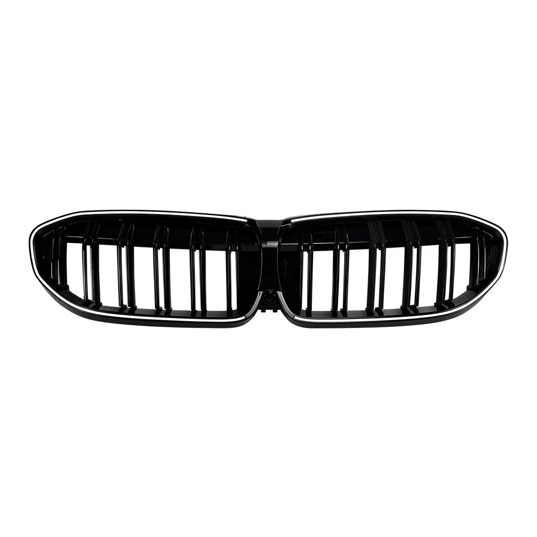 DOUBLE SLAT FRONT LED KIDNEY GRILLE LIGHT GRILL FOR BMW 3 SERIES G20 G21 19-2022