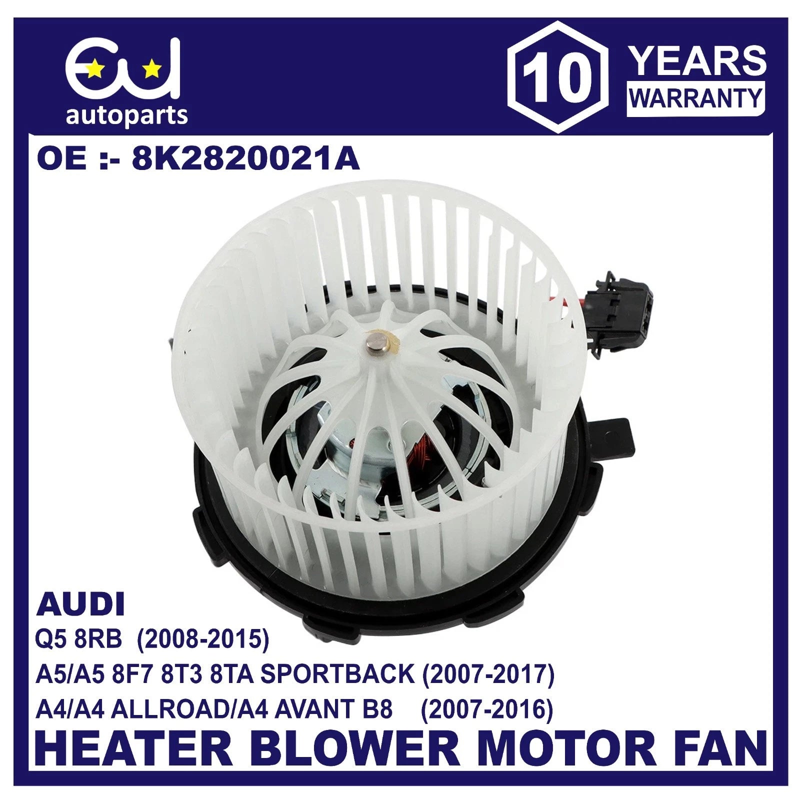 NEW HEATER BLOWER MOTOR FAN WITH AIRCON RHD FOR AUDI A4 B8 A5 8F7 8T3 8TA Q5 8RB