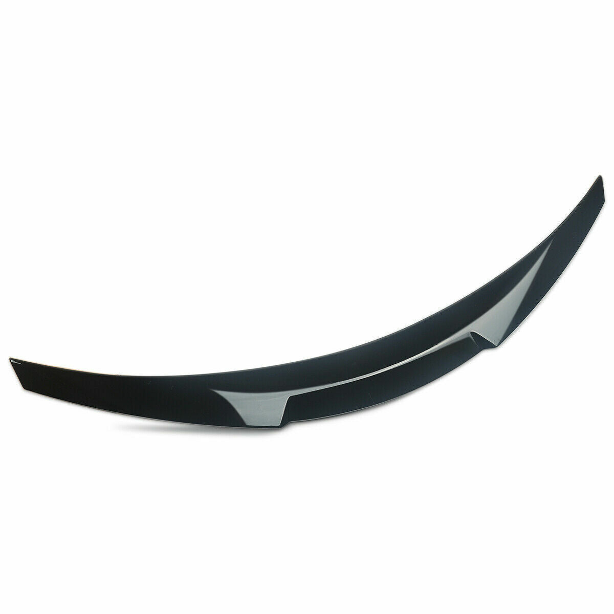 FOR BMW 3 SERIES E90 SALOON 2005-2011 M4 STYLE REAR BOOT SPOILER LIP GLOSS BLACK
