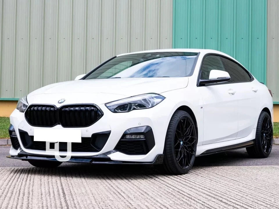 GLOSS BLACK DOUBLE BAR M SPORT LOOK KIDNEY GRILLE GRILL FOR BMW 2 SERIES F44 19+