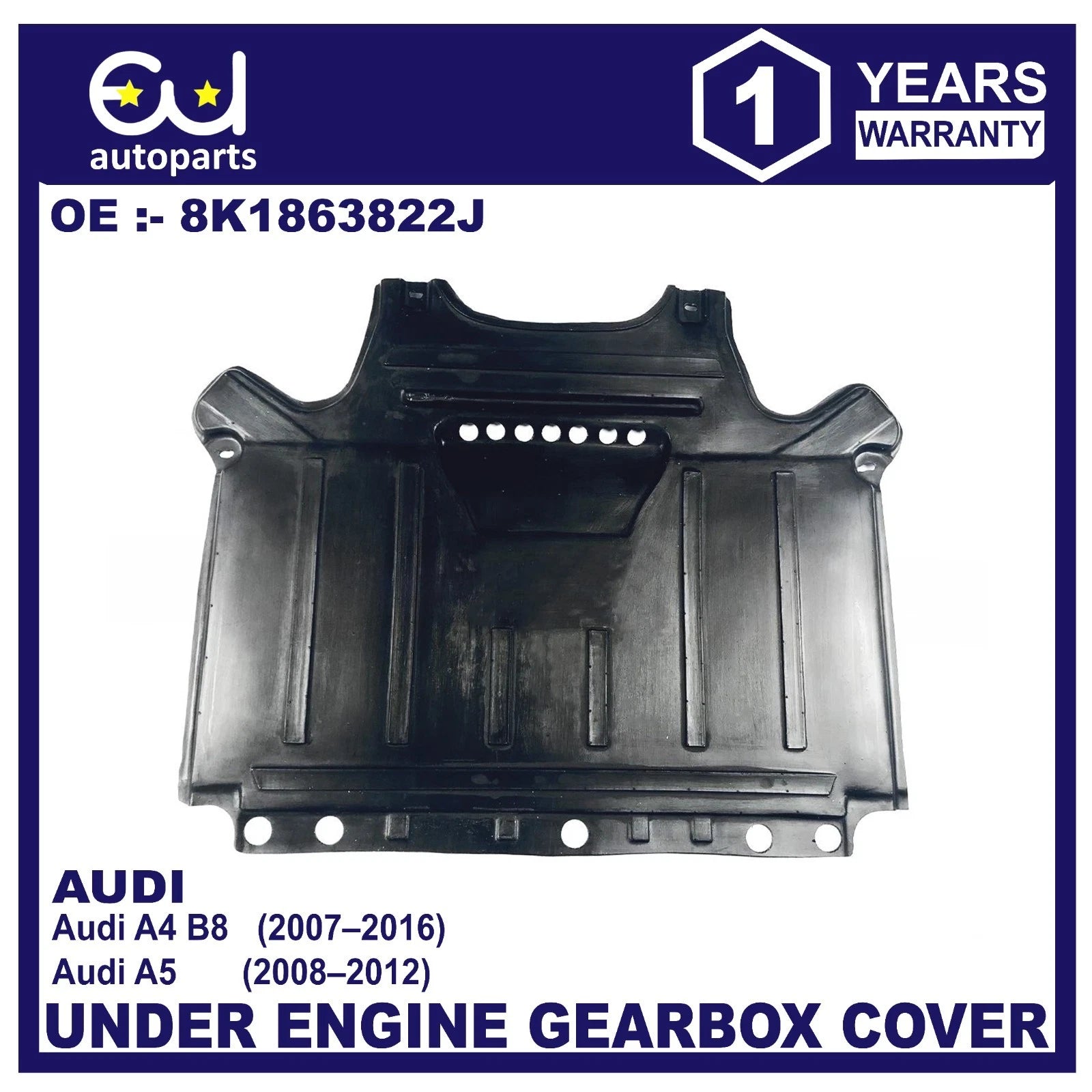 UNDER GEARBOX COVER UNDERTRAY RUST SHIELD FOR AUDI A4 B8 2007-2016 A5 2008-2012