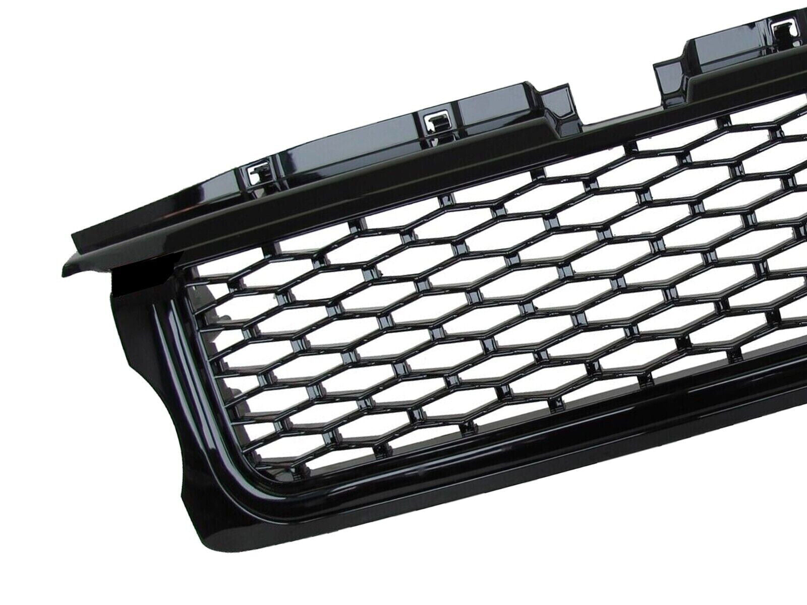 FULL BLACK FRONT GRILLE TO FIT RANGE ROVER SPORT L320 SPORT 2005-09