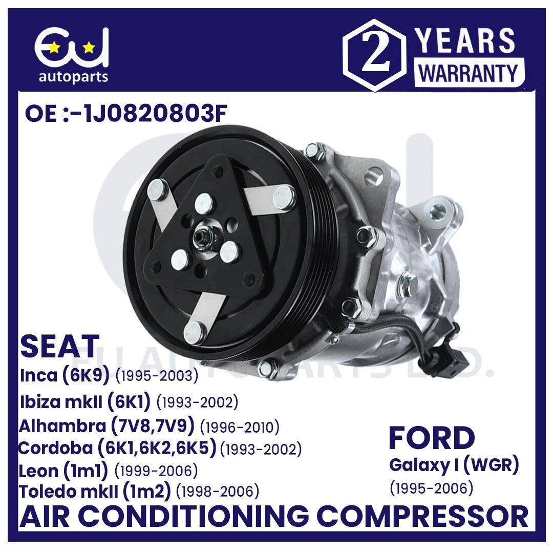 AIR CON AC COMPRESSOR PUMP FOR AUDI A3 SKODA OCTAVIA SEAT LEON 1J0820803B
