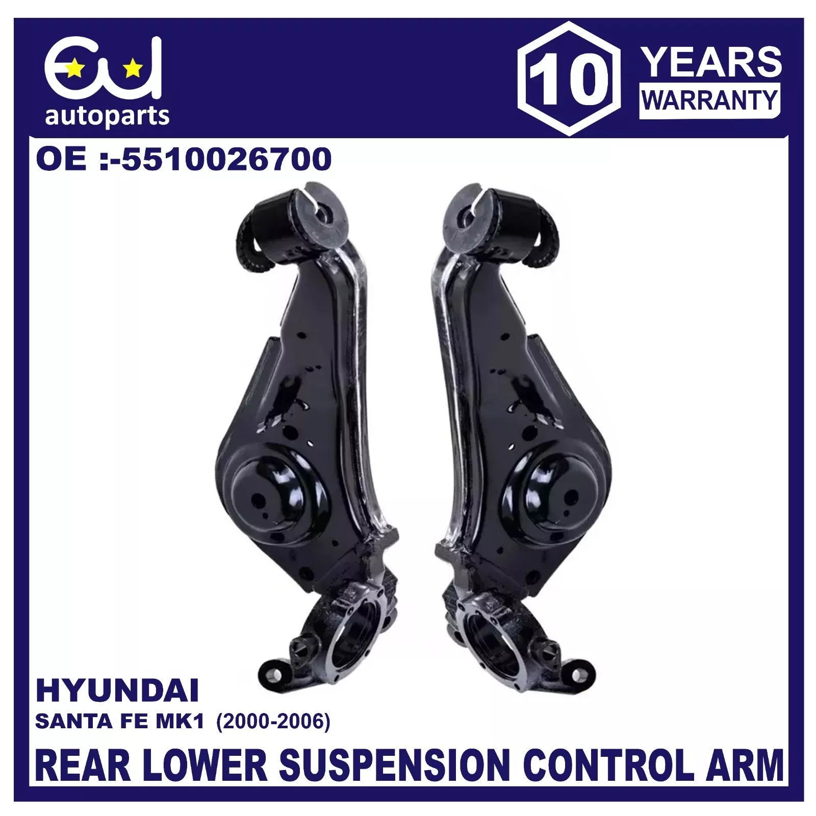 REAR RIGHT & LEFT SUSPENSION CONTROL TRAILING ARM FOR HYUNDAI SANTA FE MK1 00-06