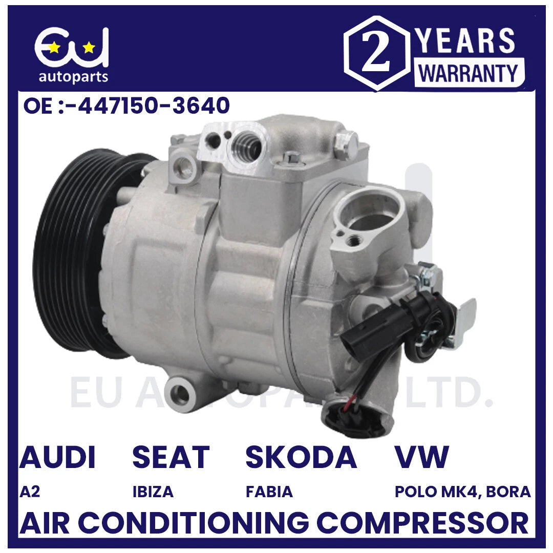 AIR CON AC COMPRESSOR FOR AUDI A2 TT SEAT IBIZA MK3 MK4 TOLEDO OCTAVIA MK2 RAPID