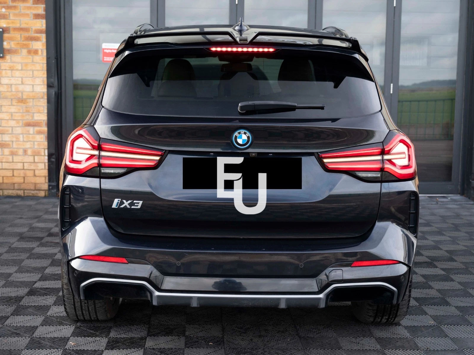 REAR ROOF SPOILER WING TRUNK LIP FOR BMW X3 G01 X3 M F97 2018+ GLOSS BLACK