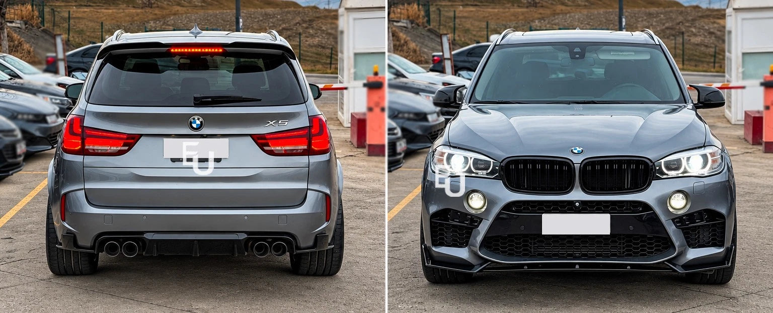 BODY KIT FOR BMW X5M F85 BODYKIT REAR DIFFUSER FRONT SPLITTER SPOILER LIP 14-18