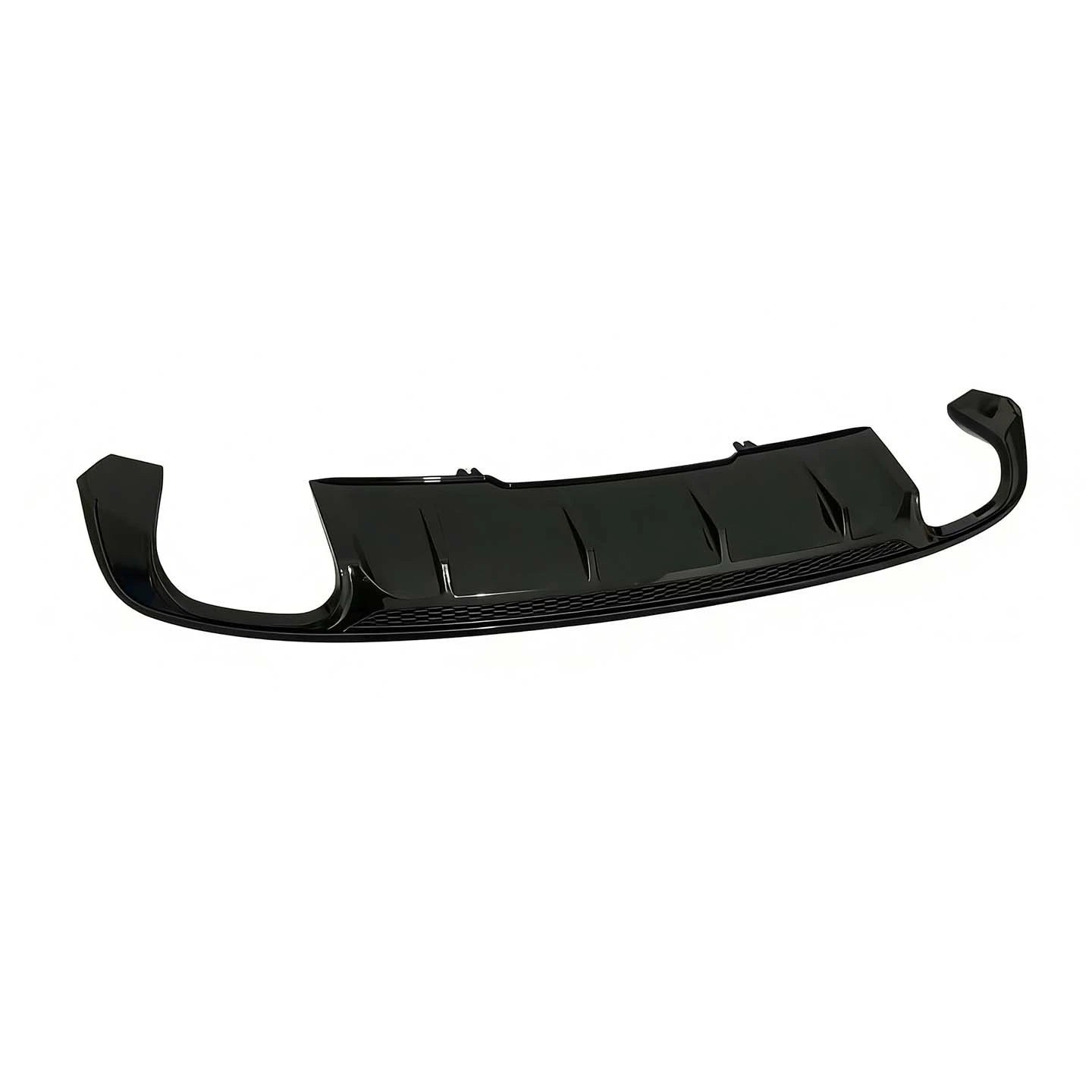 FOR AUDI A4 S4 B9 SLINE REAR BUMPER DIFFUSER SPLITTER GLOSS BLACK 2015-2019
