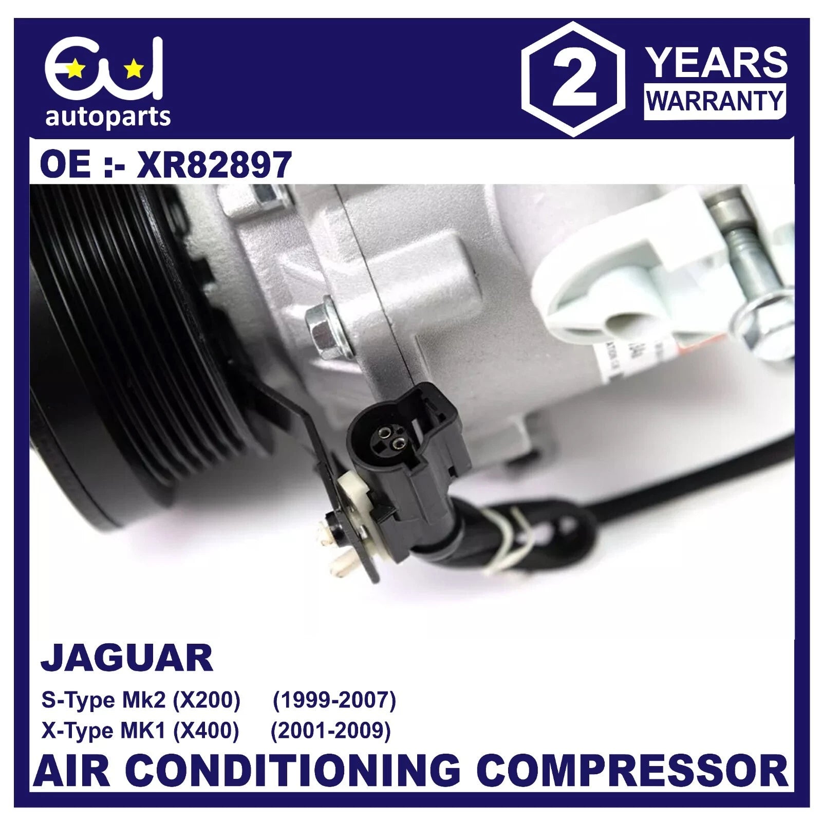 AIR CON AC COMPRESSOR PUMP FOR JAGUAR S-TYPE X200 X-TYPE X400 2.5 2.7 3.0 PETROL