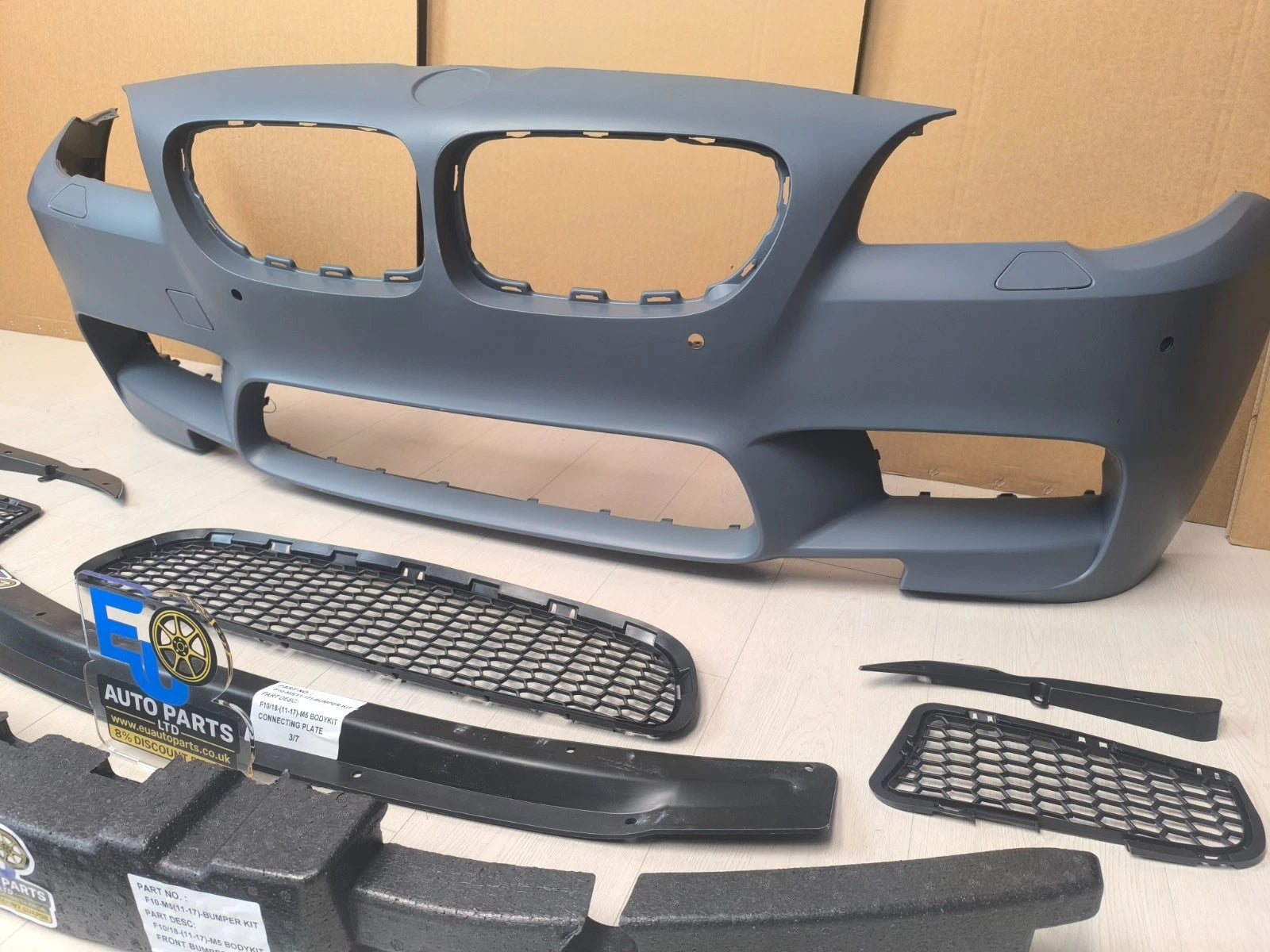 M5 CONVERSION FRONT BUMPER BODY KIT FOR BMW 5 SERIES F10 F11 2010-17 WITH PDC