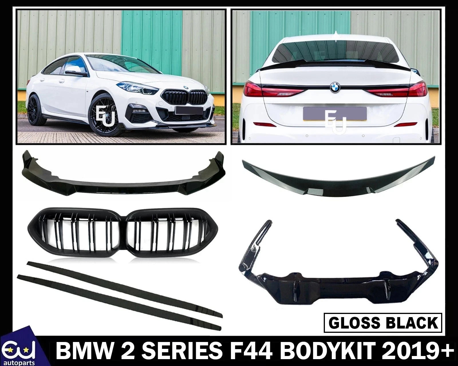 FOR BMW 2 SERIES F44 BODYKIT GLOSS 2019+ GRAN COUPE 2 SERIES BODY KIT GRILLE