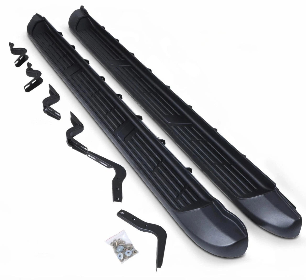 SIDE STEPS RUNNING BOARDS PAIR FOR TOYOTA HILUX MK8 2016 ONWARDS 100% OEM STYLE