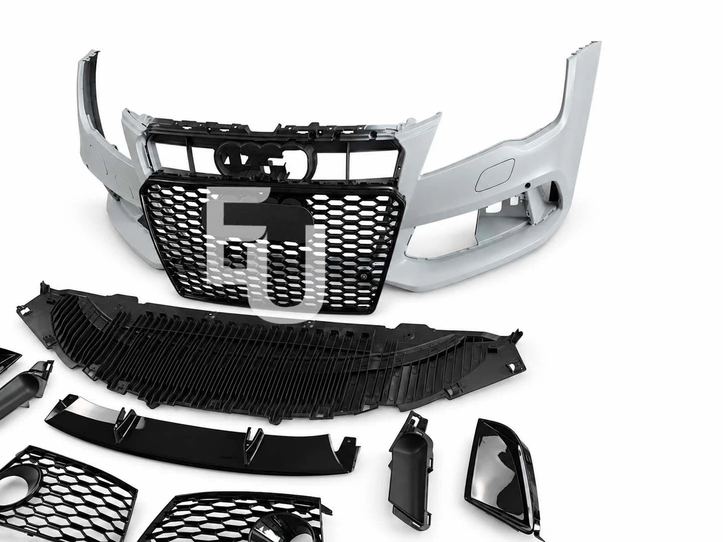 RS7 LOOK FRONT BUMPER CONVERSION KIT FOR AUDI A7 S7 C7 2011-14 GRILLE W/SPLITTER