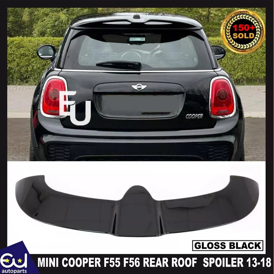 REAR TRUNK ROOF SPOILER WING FOR MINI COOPER F55 F56 JCW GLOSS BLACK 2013-2018