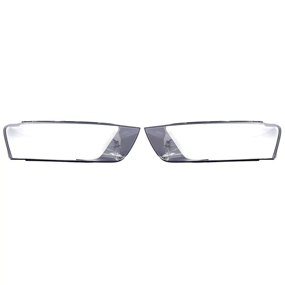 FOR AUDI Q3 RS LEFT RIGHT SIDE PAIR FRONT HEADLIGHT HEADLAMP LENS COVER 2016-18