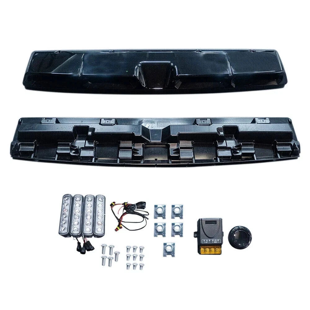 ROOF LED LIGHT BAR LAMP COVER LIGHTS SPOILER BLACK FOR FORD RANGER T9 2022 ON
