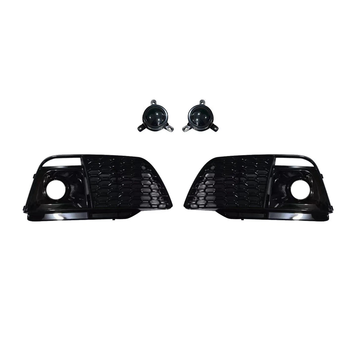 'RSQ5 STYLE' FRONT BUMPER HONEYCOMB GRILLE FOG GRILLE FOR AUDI Q5 SQ5 FY 17-20