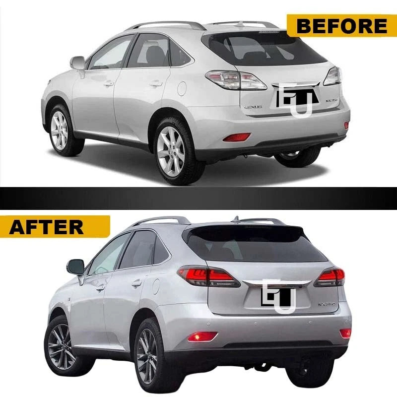 FOR LEXUS RX 350F 450H W/SEQUENTIAL LH+RH PAIR SMOKED LED REAR TAIL LIGHT LAMP