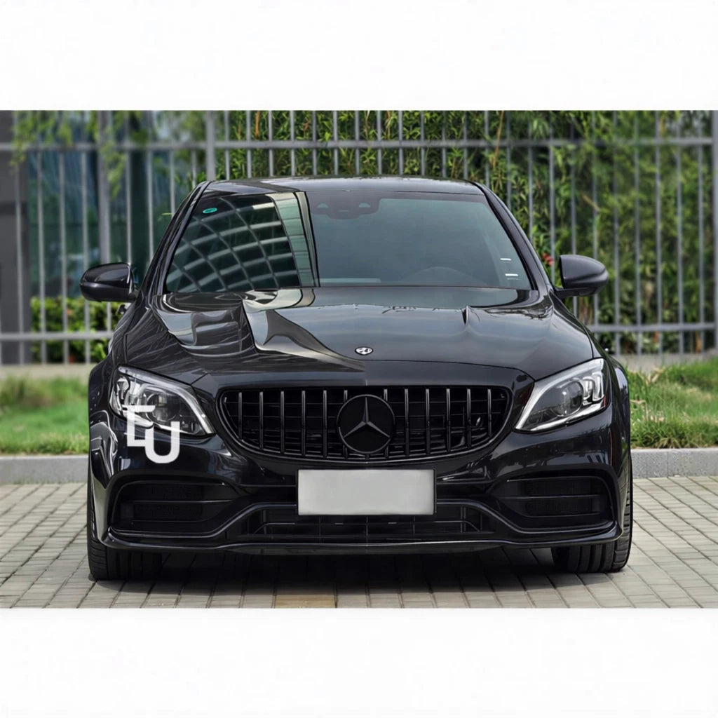 FOR MERCEDES C CLASS W205 C205 2014-21 C63 LCI CONVERSION FRONT BUMPER BODYKIT