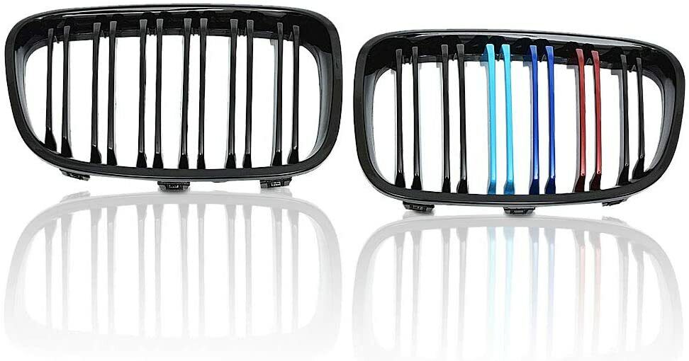 FOR BMW F20 F21 1 SERIES M COLOR KIDNEY GRILL GRILLE TWIN BAR 2011-2014 UK