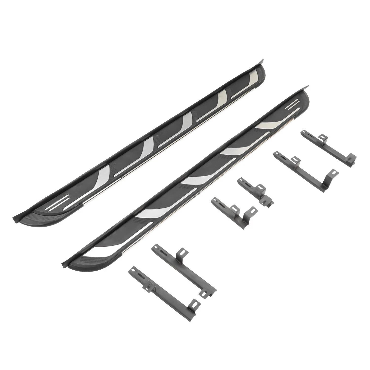 ALUMINIUM RUNNING BOARD SIDE STEPS FIXED FOOT RAIL FOR AUDI Q5 S LINE 80A 2018+