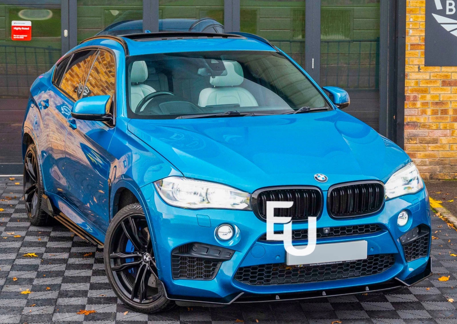 FRONT LIP SPLITTER SPOILER  FOR BMW X5M F85 X6M F86 M SPORT GLOSS BLACK 2014-19