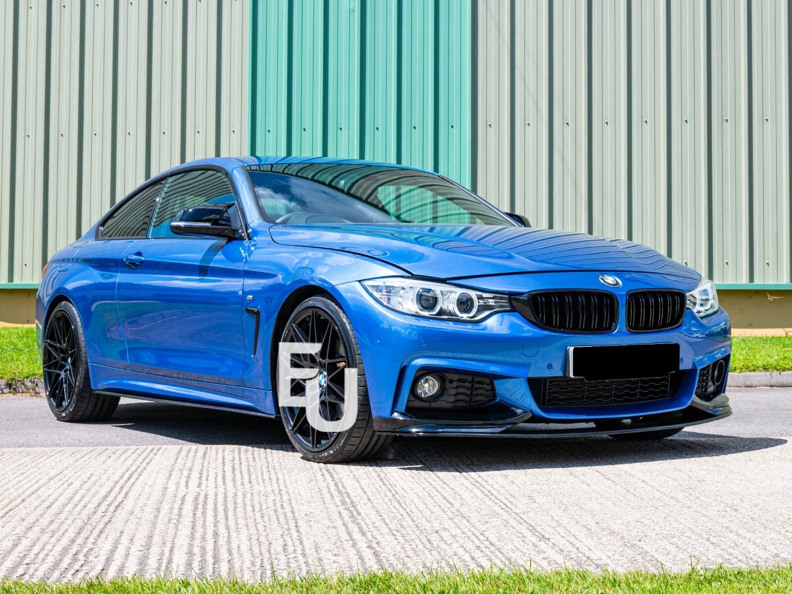 FOR BMW 4 SERIES F32 F33 F36 M SPORT SIDE SKIRT EXTENSION BLADES LIP GLOSS BLACK