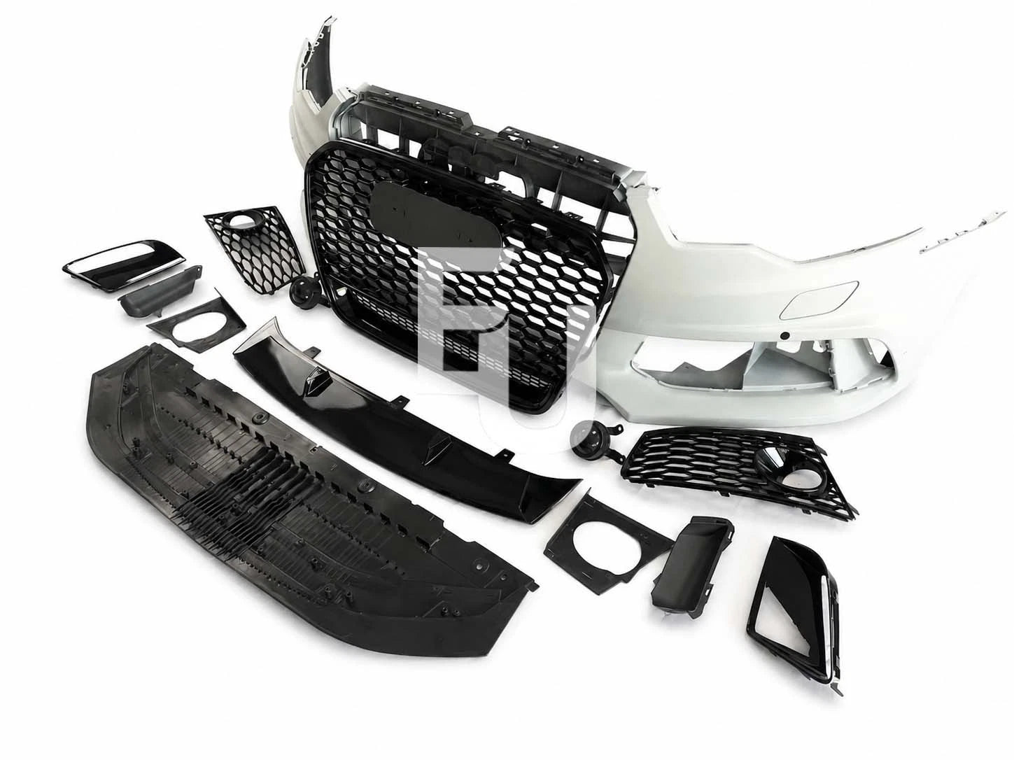 RS6 LOOK FRONT BUMPER CONVERSION BODYKIT W/SPLITTER FOR AUDI A6 S6 C7 2011-2014