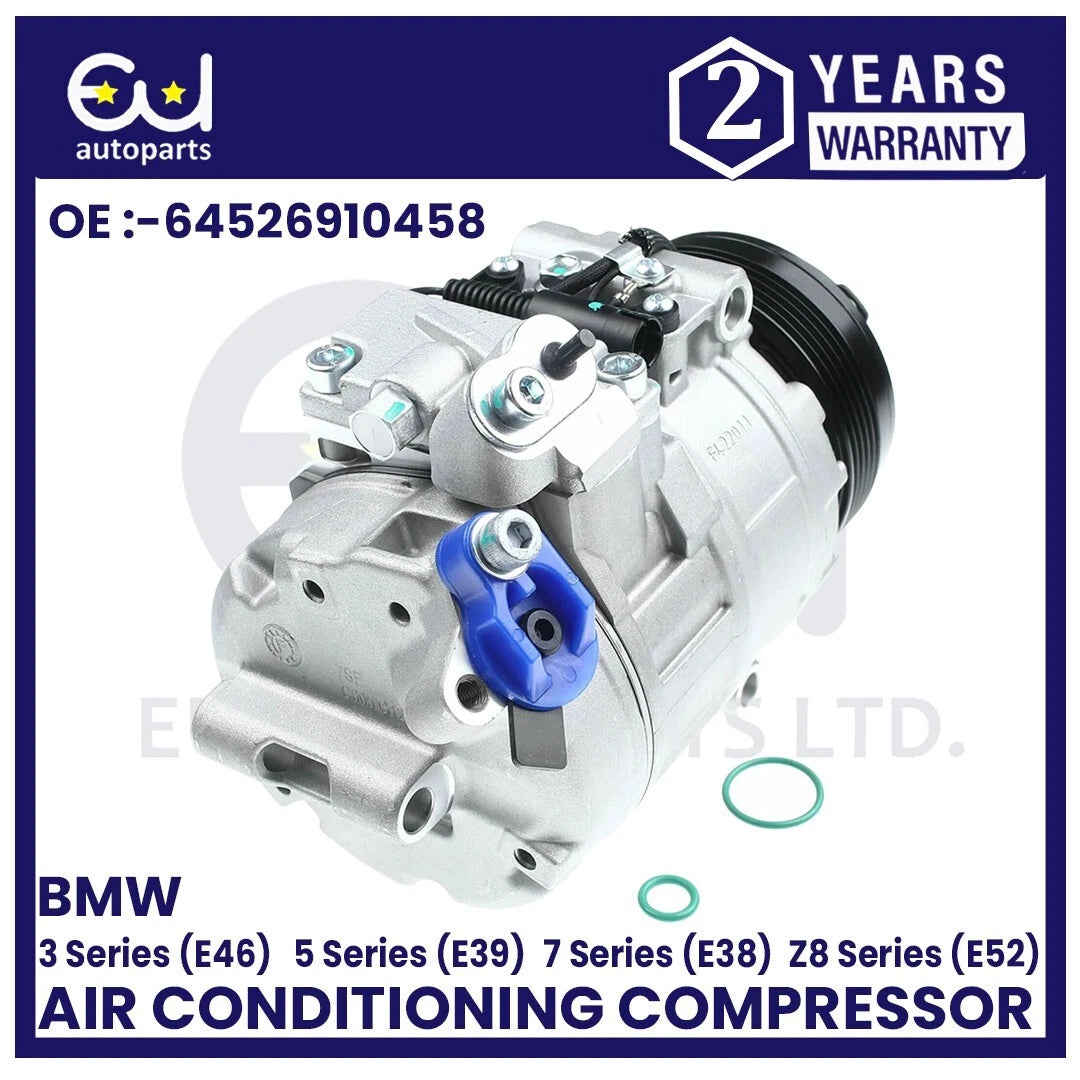AIR CONDITIONING COMPRESSOR FOR BMW E38 E39 E46 E52 320I 323I 520I 523I M3 M5 Z8