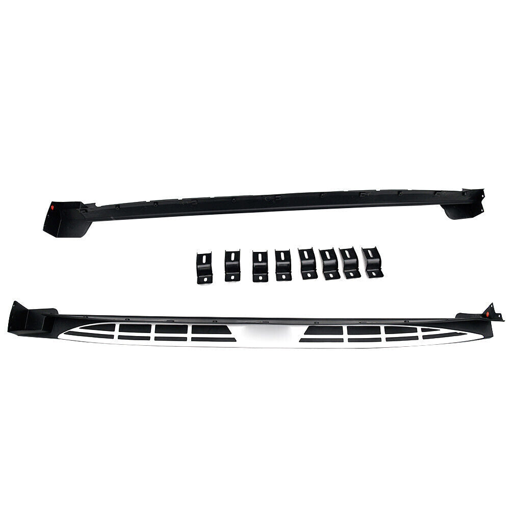 PAIR RUNNING BOARDS SIDE STEPS FOR HYUNDAI SANTA FE MK3 2013 - 2018 OEM STYLE