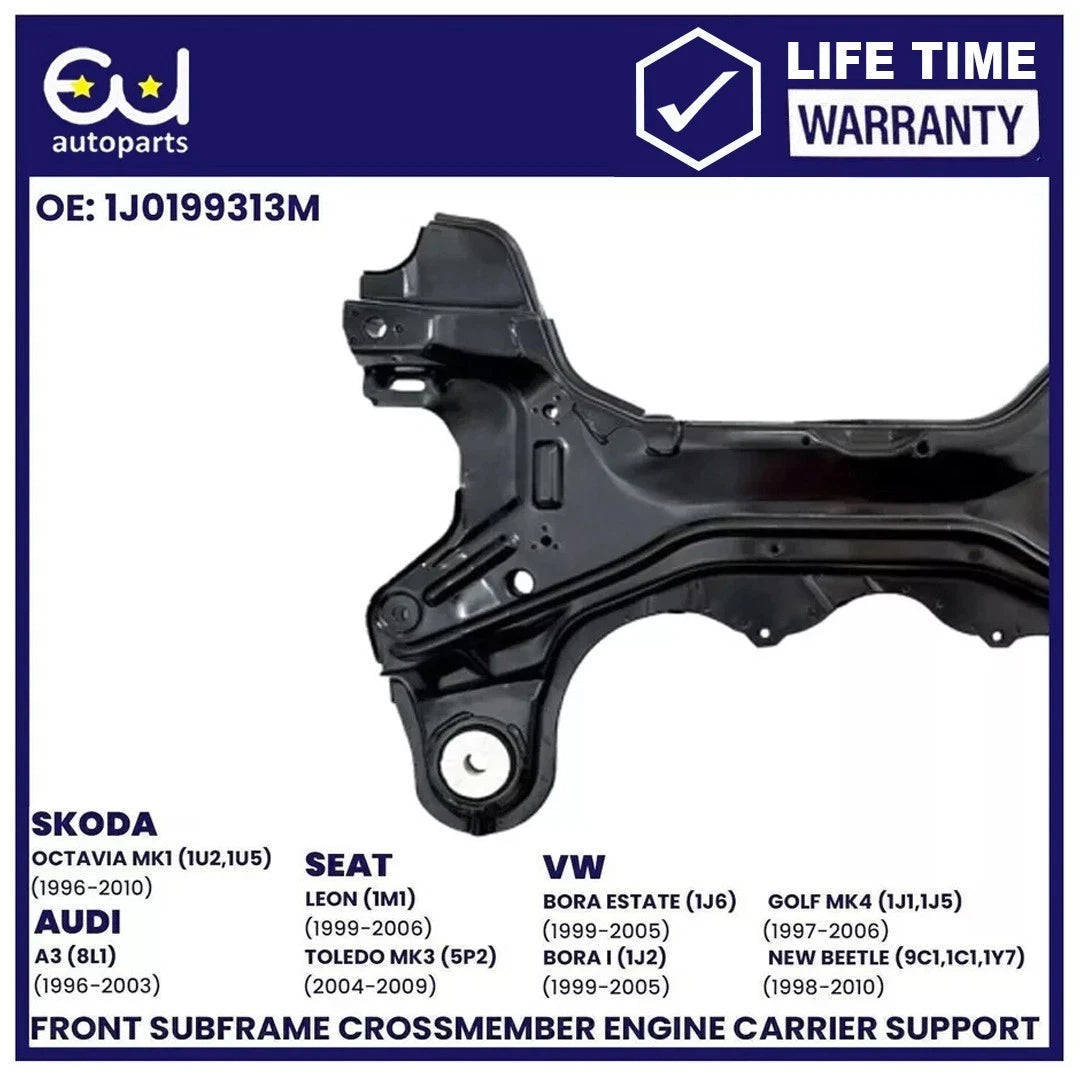 FRONT SUBFRAME CROSSMEMBER AXLE ENGINE CARRIER SUPPORT FOR VW GOLF BORA 1997-07 SEAT LEON TOLEDO AUDI  VW BEETLE SKODA OCTAVIA