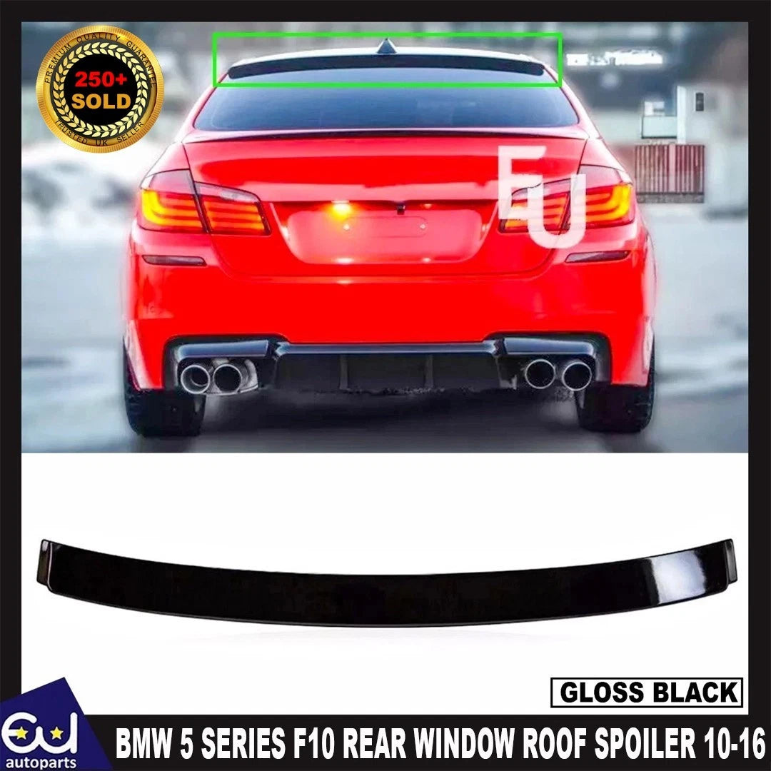 REAR WINDOW ROOF SPOILER TOP WING FOR BMW 5 SERIES F10 M5 11-16 GLOSS BLACK