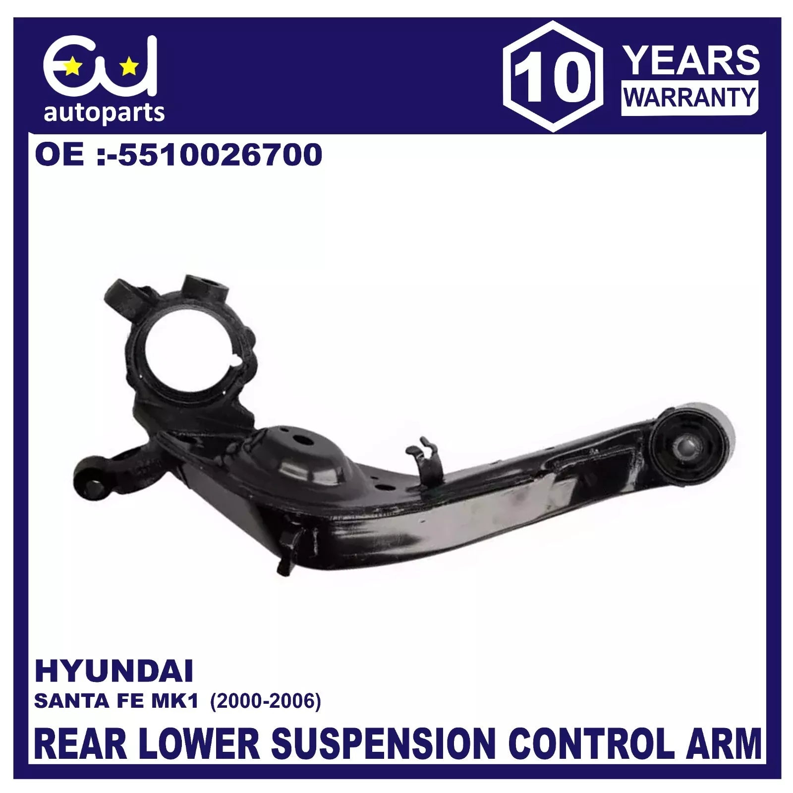 REAR RIGHT LOWER SUSPENSION CONTROL TRAILING ARM FOR HYUNDAI SANTA FE MK1 00-06