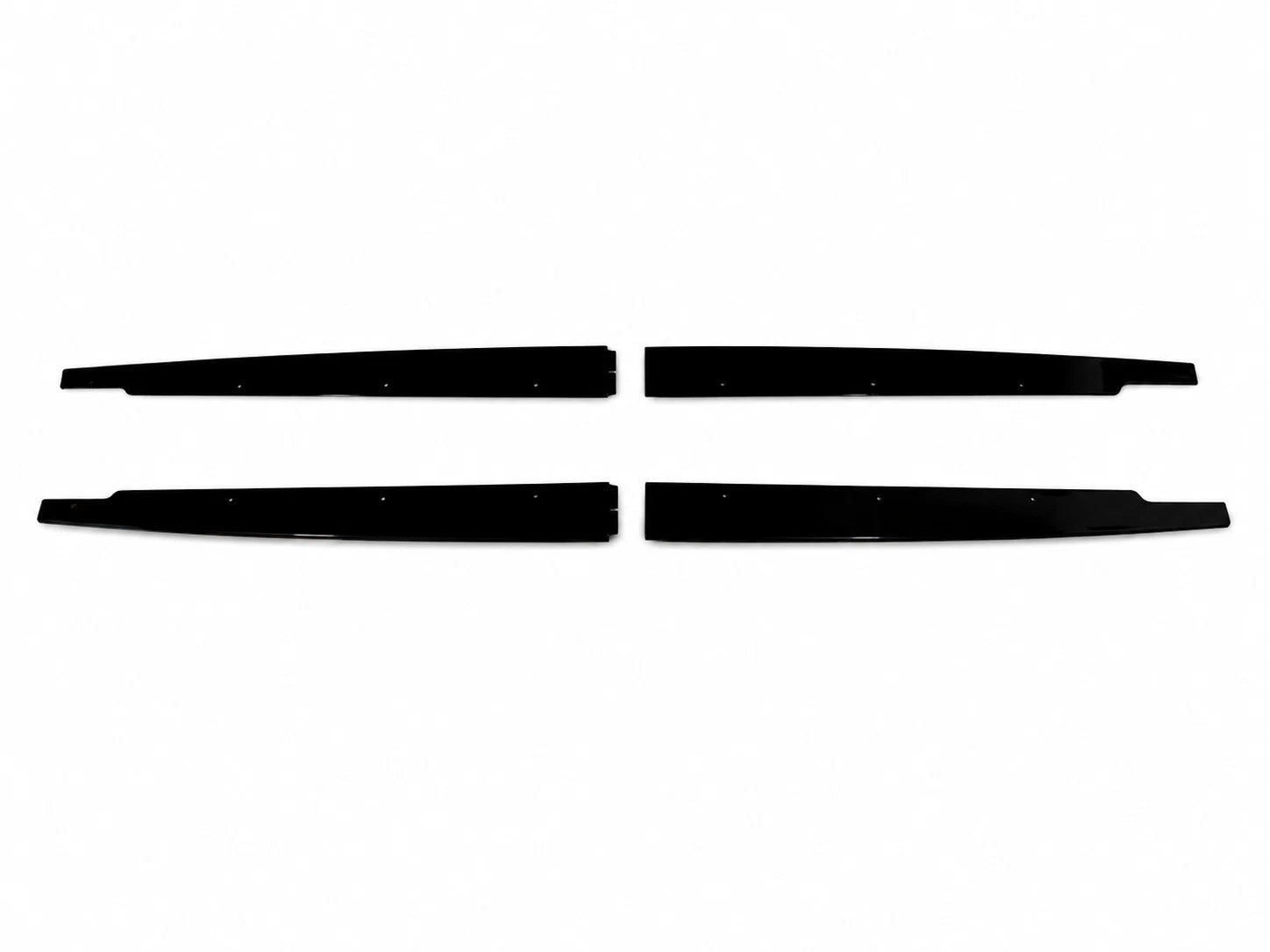 FOR BMW 3 SERIES E90 E92 E93 SIDE SKIRT EXTENSION BLADE KIT GLOSS BLACK 05-2013