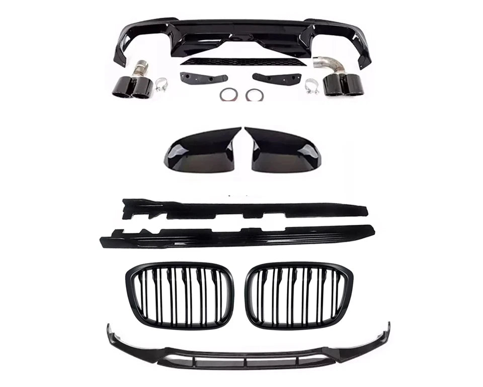 BODYKIT BODY KIT FOR BMW X3 G01 X3M FRONT SPLITTER DIFFUSER GRILLE SKIRT 2018+
