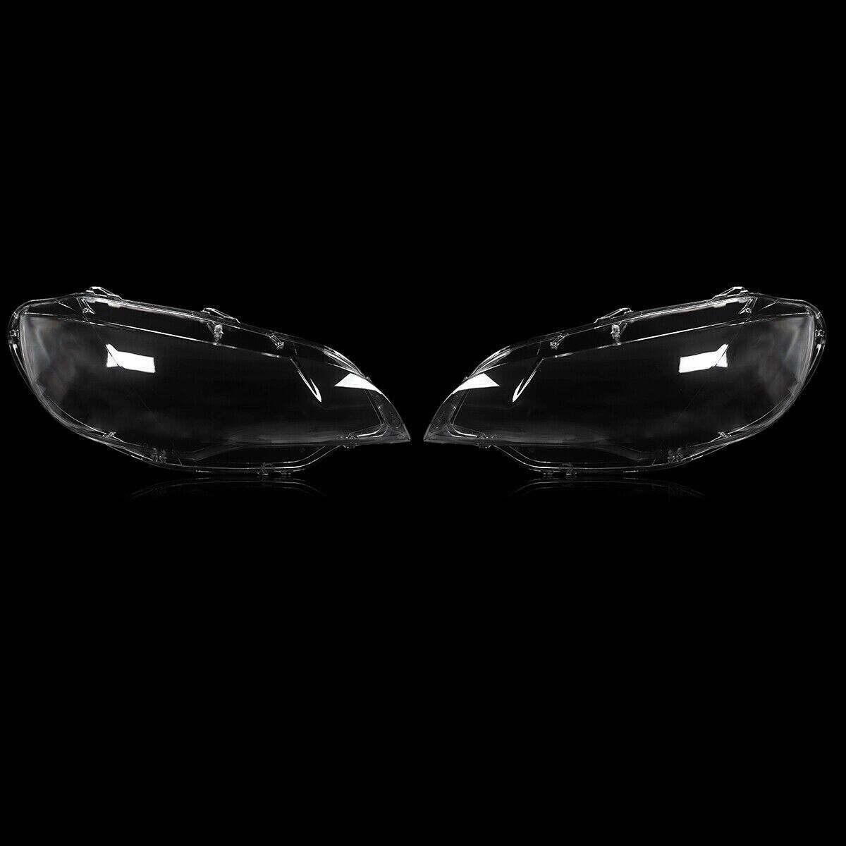 HEADLIGHT HEADLAMP CLEAR LENS COVER FOR BMW X6 E71 2006-14