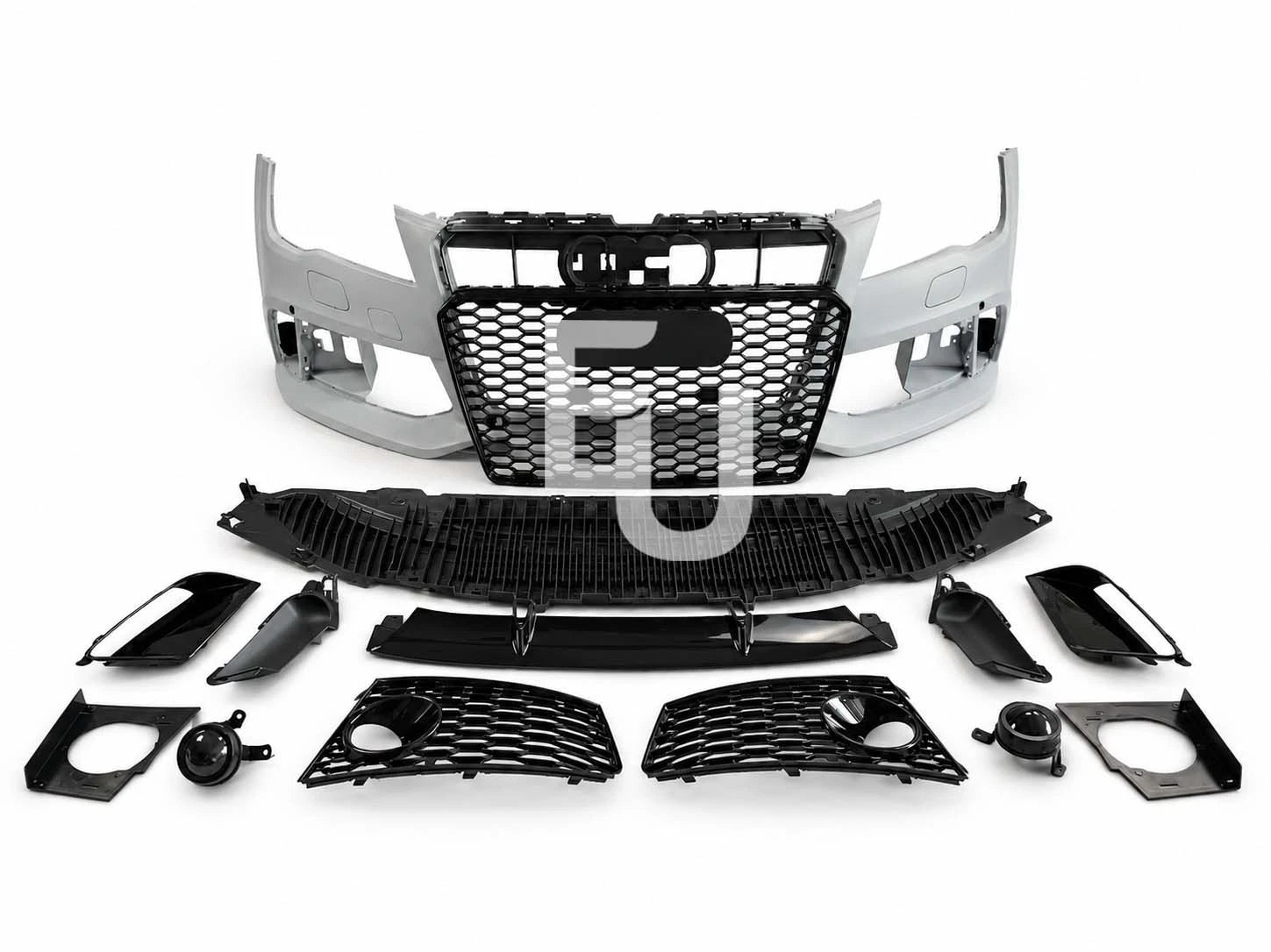 RS7 LOOK FRONT BUMPER CONVERSION KIT FOR AUDI A7 S7 C7 2011-14 GRILLE W/SPLITTER