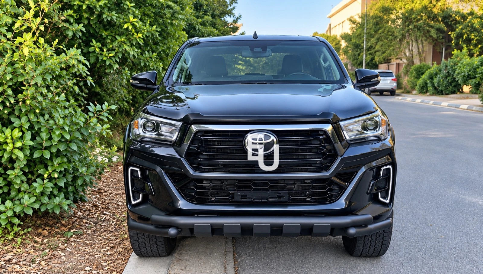 FRONT BUMPER CITY NUDGE BULL BAR BLACK FITS FOR TOYOTA HILUX MK8 2015-2024