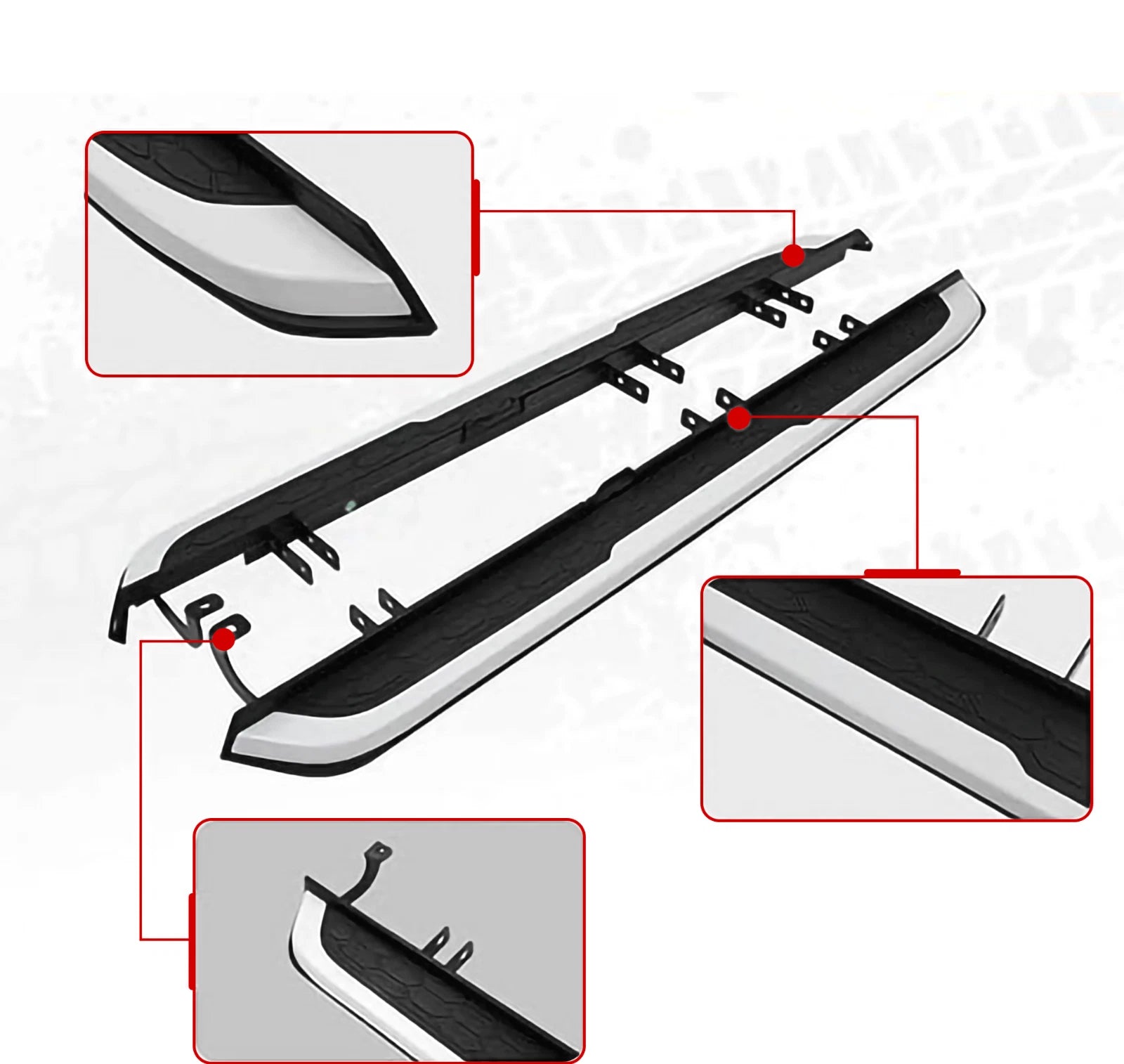 FOR HONDA CR-V CRV MK5 2017 + ALUMINIUM RUNNING BOARDS SIDE STEPS FOOT RAILS