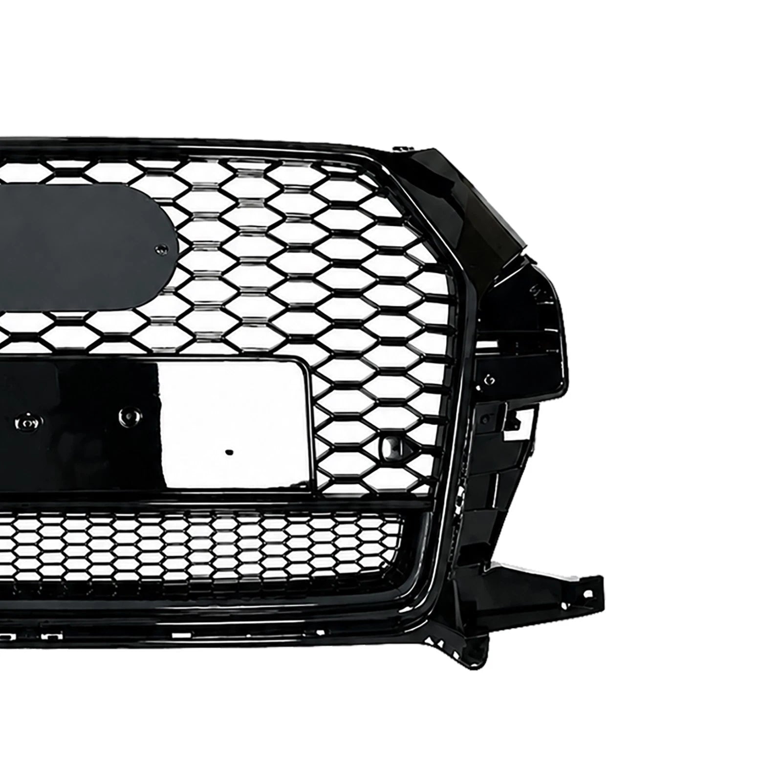 RSQ3 STYLE FRONT HONEYCOMB GRILLE GLOSS BLACK FOR AUDI Q3 8U 2015–2018 ABS