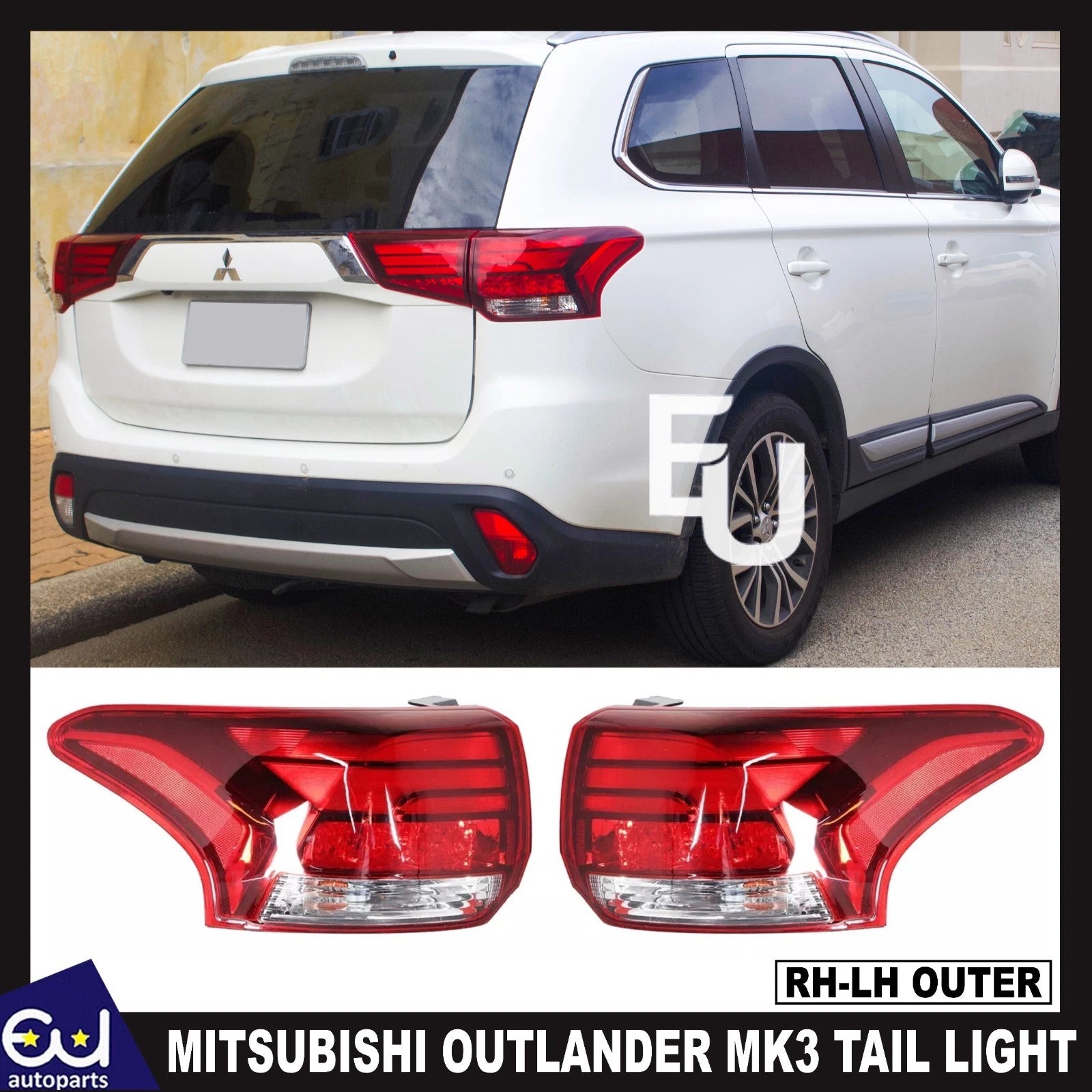 LEFT RIGHT SIDE REAR TAIL LIGHT BRAKE LAMP FOR MITSUBISHI OUTLANDER MK3 2016-20