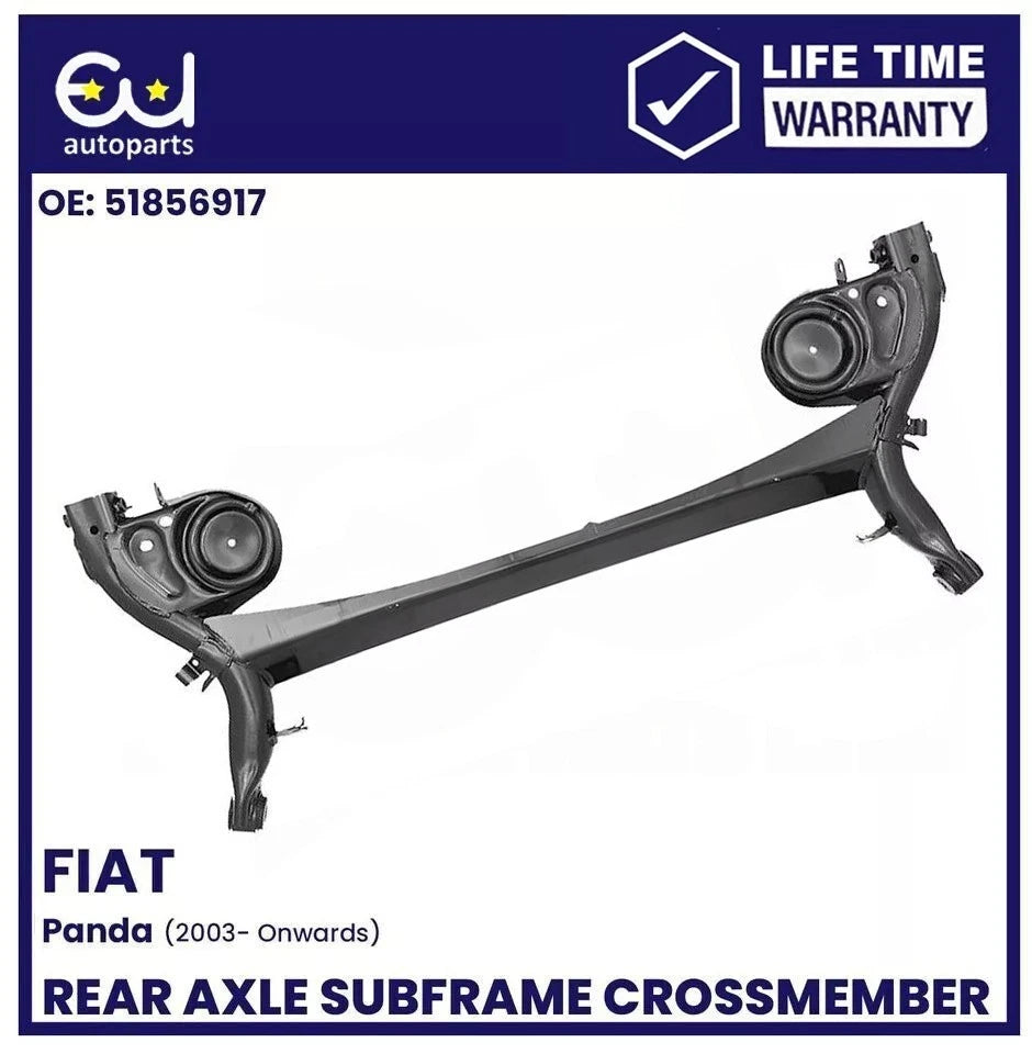 FOR FIAT PANDA REAR SUBFRAME AXLE CROSSMEMBER 51856917 DRUM BRAKE MODE 2003-2012