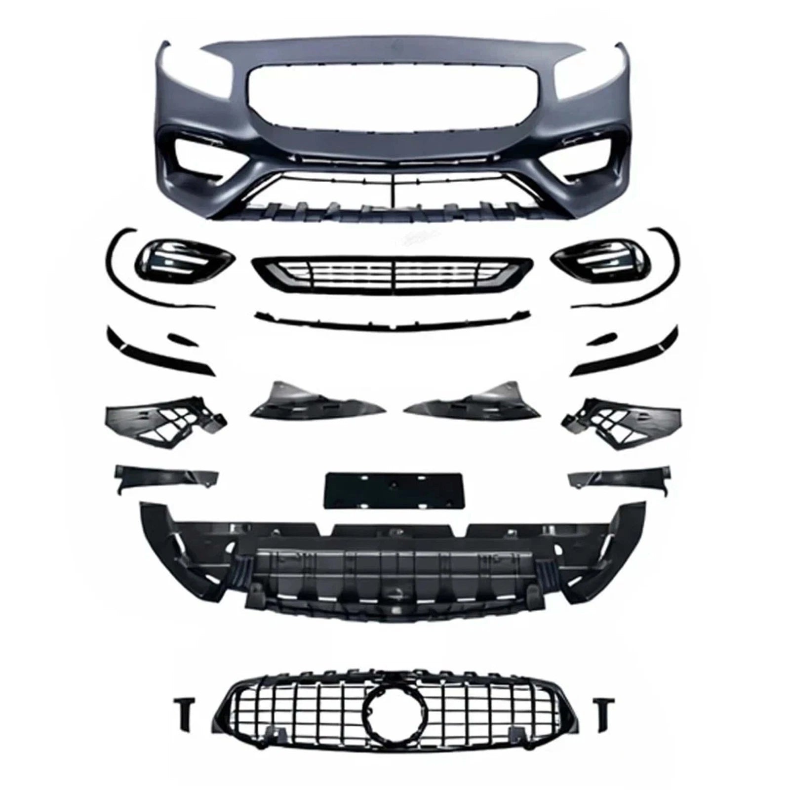 FOR MERCEDES A CLASS W177 V177 A45 STYLE FULL FRONT BUMPER GRILL BODYKIT 2019-22