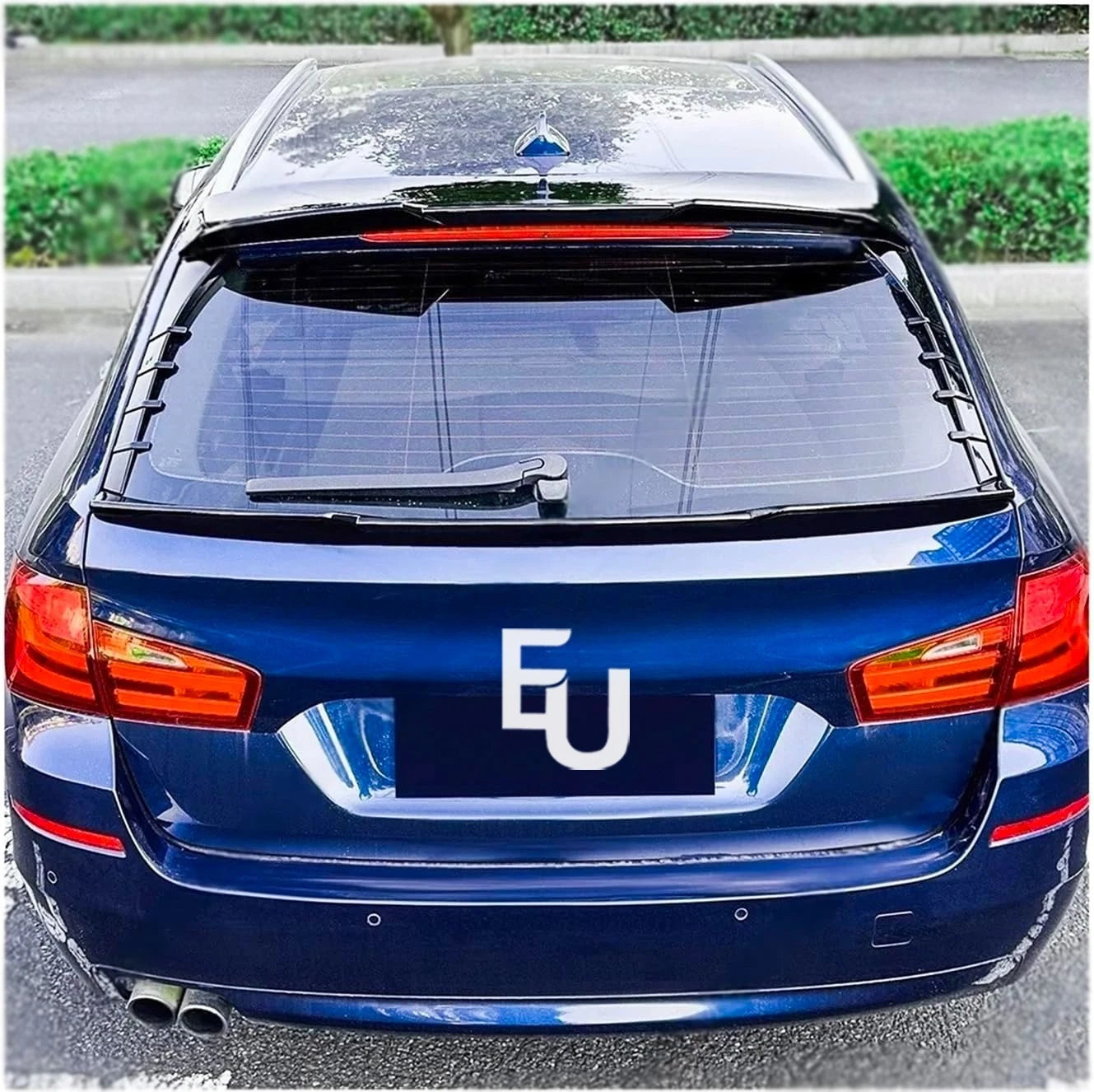 FOR BMW 5 SERIES F11 ESTATE REAR TRUNK LID LIP ROOF SPOILER GLOSS BLACK 10-16