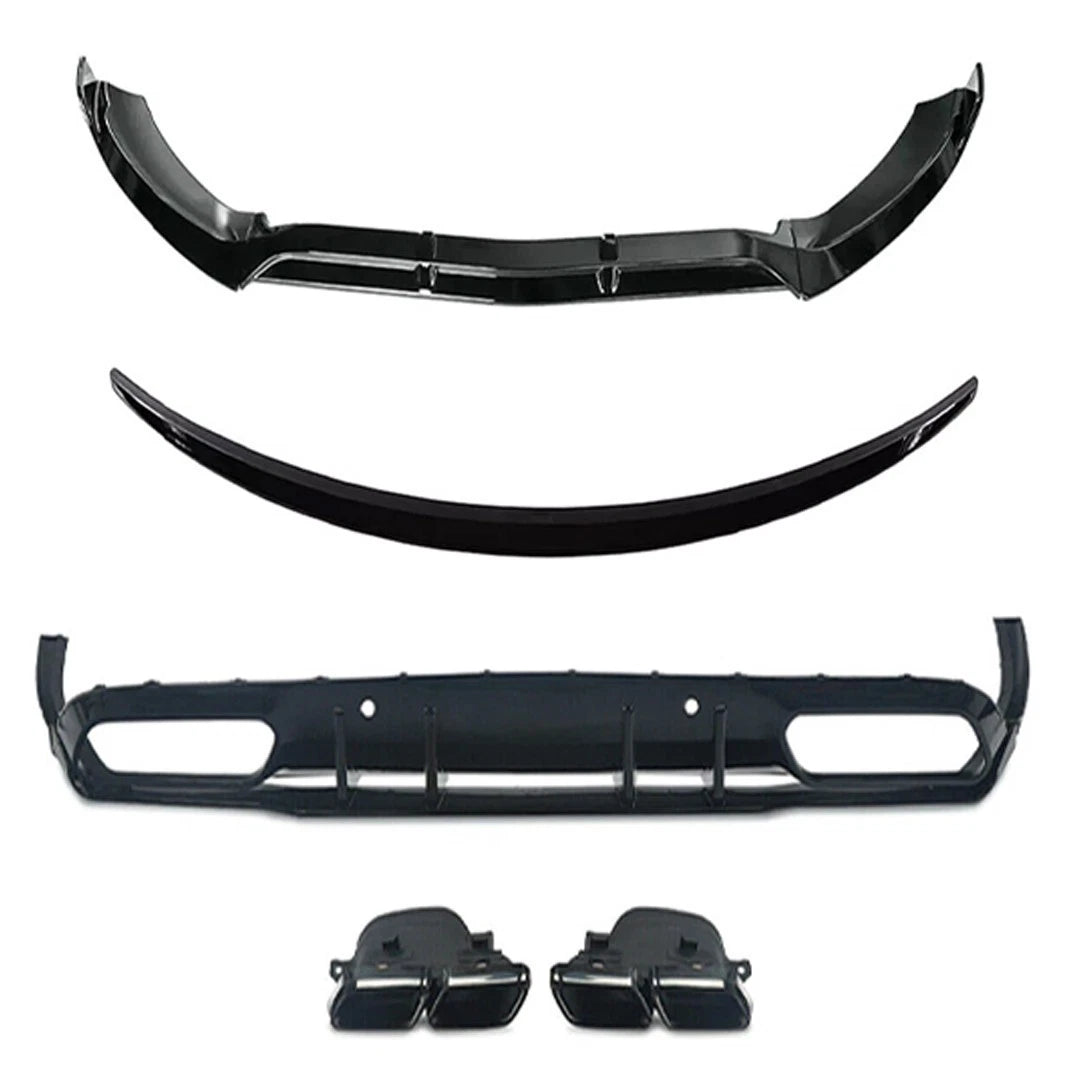 FOR MERCEDES C CLASS C205 C63 LOOK BODYKIT BODY KIT REAR DIFFUSER SPLITTER SKIRT
