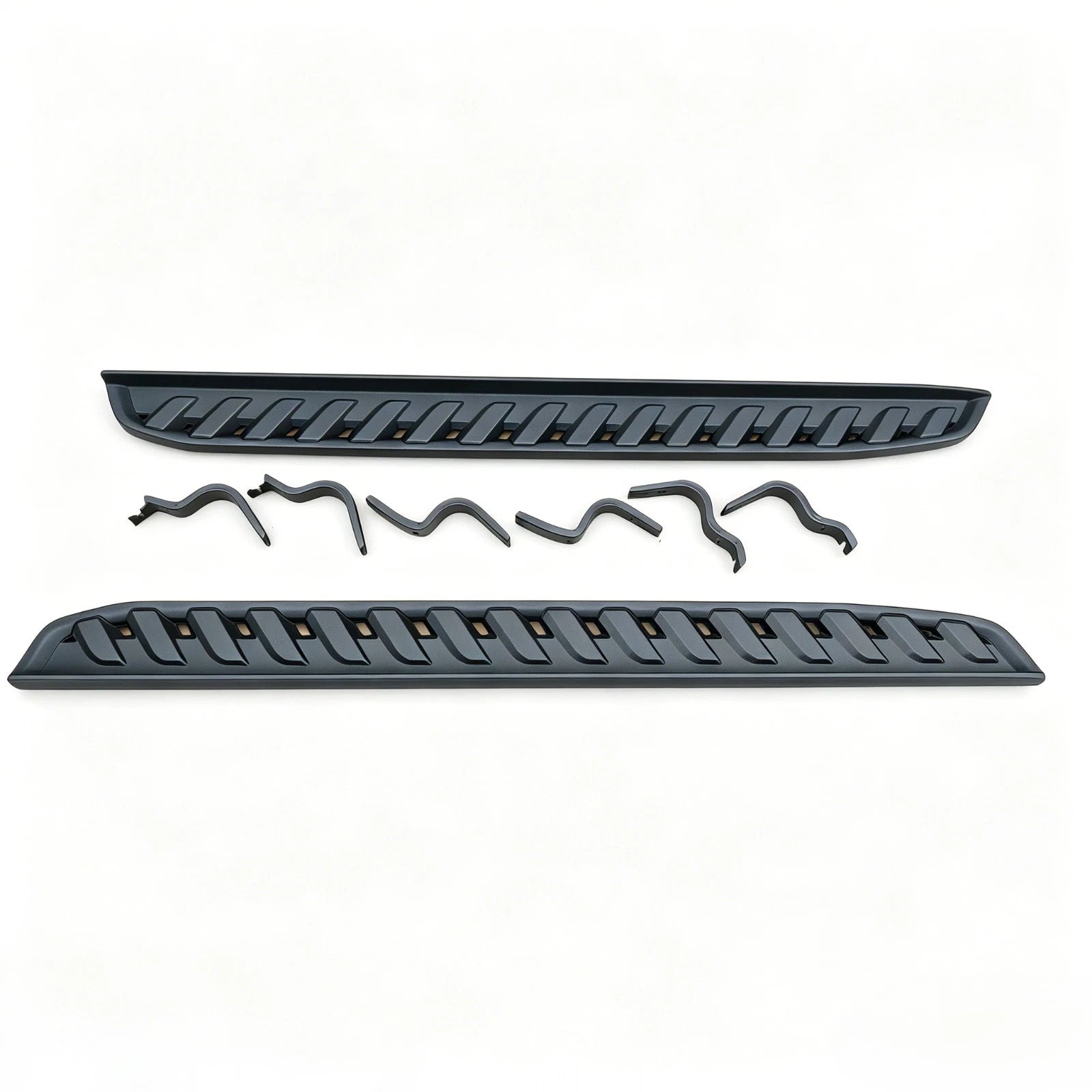 FORD RANGER T9 2023+ ALUMINIUM RUNNING BOARDS SIDE STEPS RAPTOR STYLE BLACK