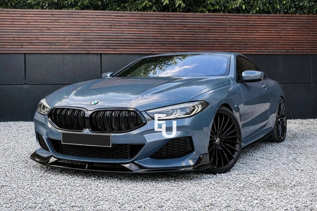 FOR BMW 8 SERIES G16 G15 G14 M SPORT FRONT SPLITTER LIP SPOILER GLOSS BLACK 18+
