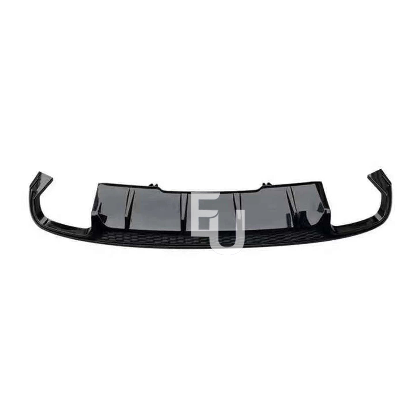 FOR AUDI A4 S4 B9 SLINE REAR BUMPER DIFFUSER SPLITTER GLOSS BLACK 2015-2019