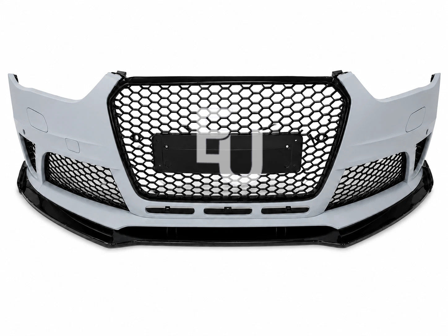 RS4 CONVERSION FRONT BUMPER BODYKIT WITH SPLITTER FOR AUDI A4 S4 B8.5 2012-16 LCI